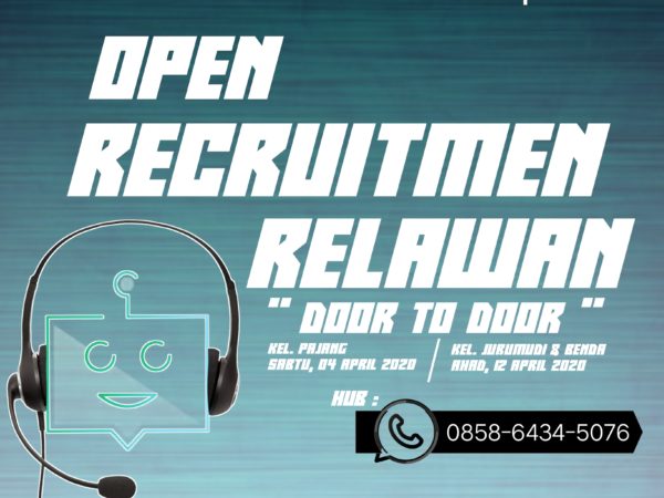 Open Recruitmen Relawan Untuk Door To  Door